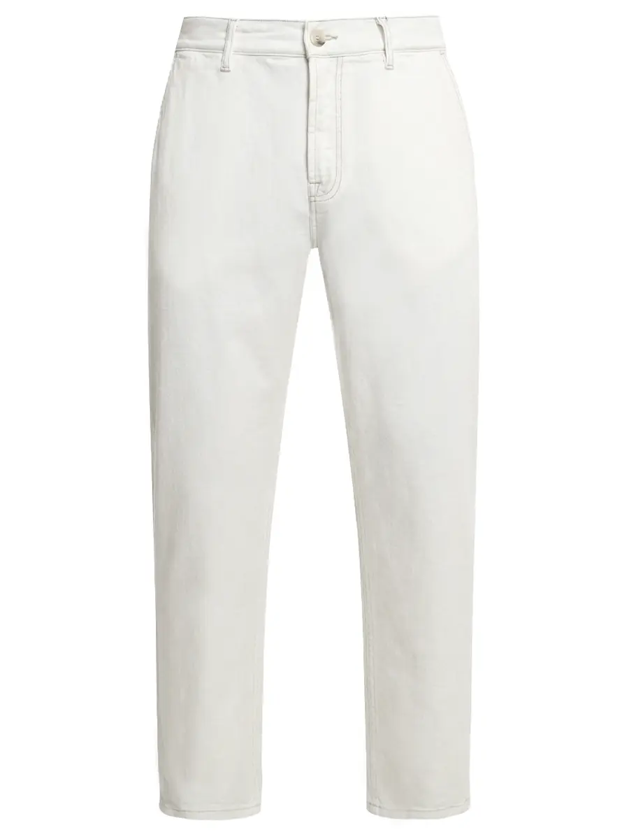 Джинсы Regular Fit хлопковые CANALI PD01637/001/91675A Белый 