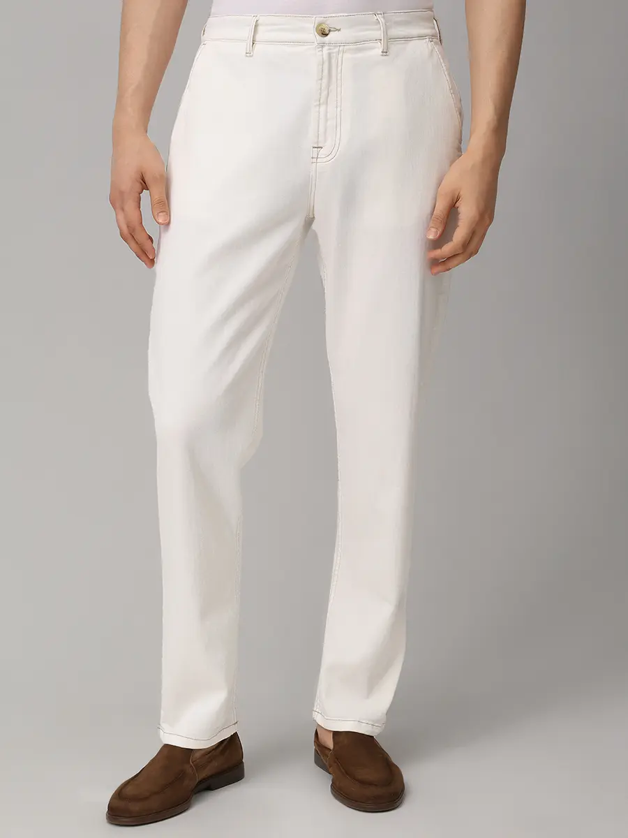 Джинсы Regular Fit хлопковые CANALI PD01637/001/91675A Белый  Фото 4