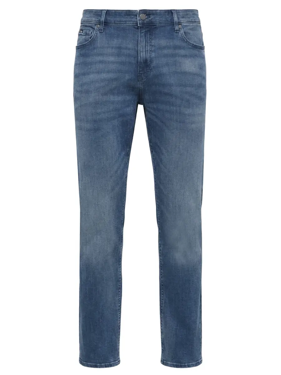 Джинсы Regular Fit хлопковые BOSS 50557499/438 Голубой 