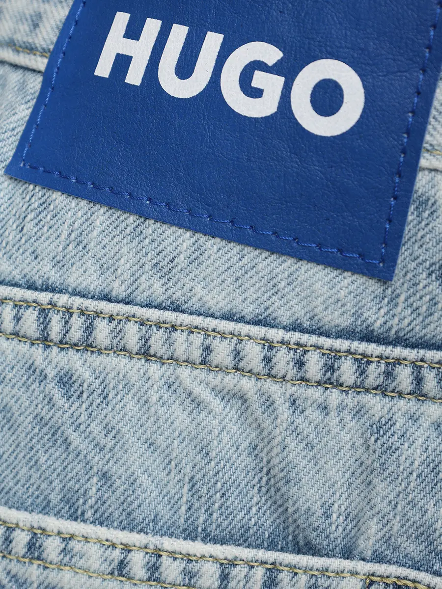 Шорты джинсовые HUGO 50555997/449 Голубой  Фото 6