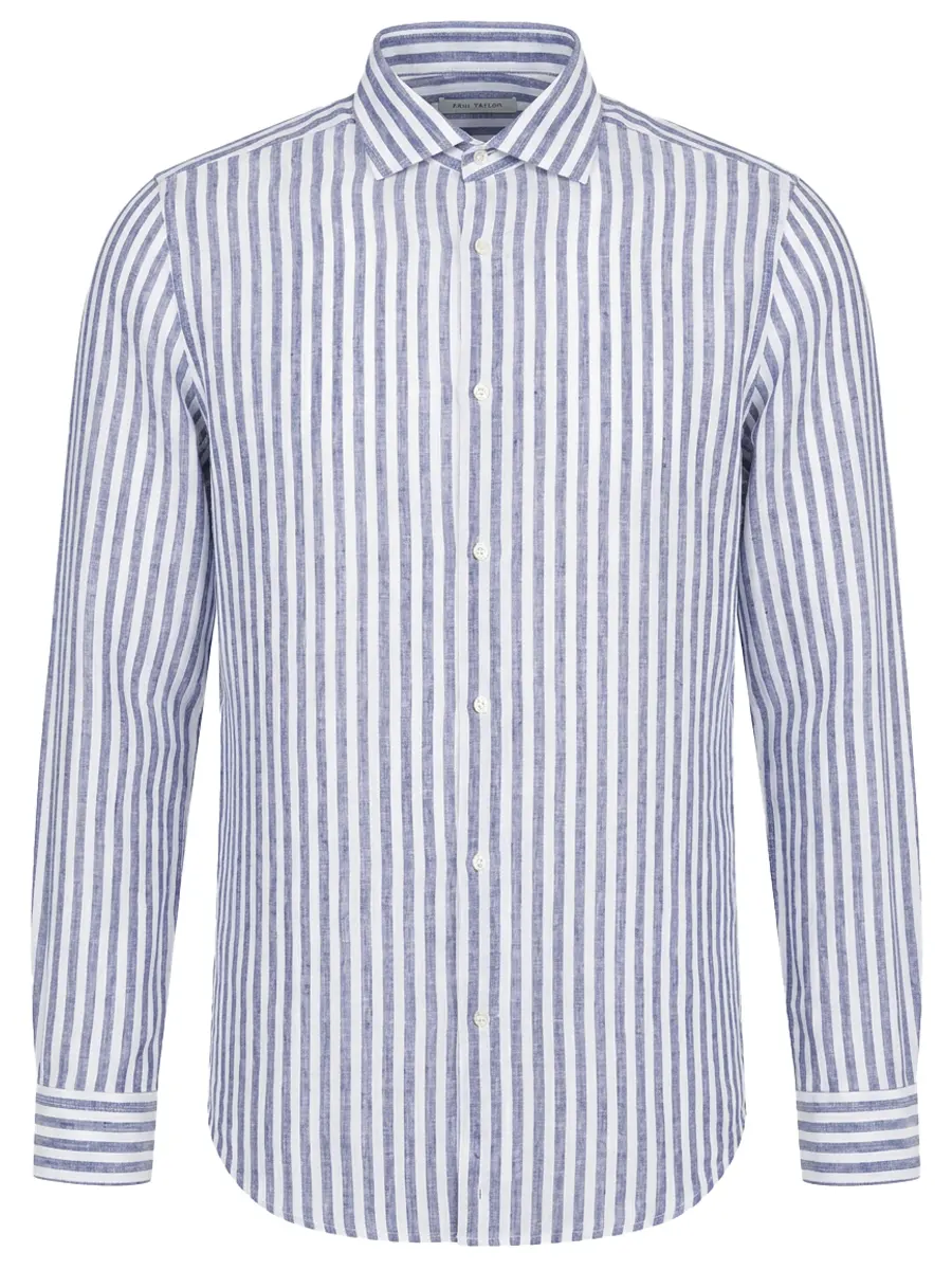 Рубашка Regular Fit льняная PAUL TAYLOR PT7CA L005 600 Полоска 