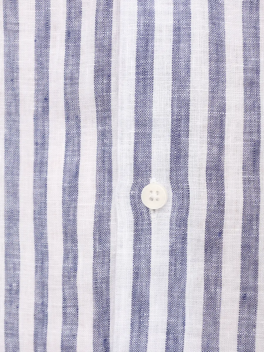 Рубашка Regular Fit льняная PAUL TAYLOR PT7CA L005 600 Полоска  Фото 6