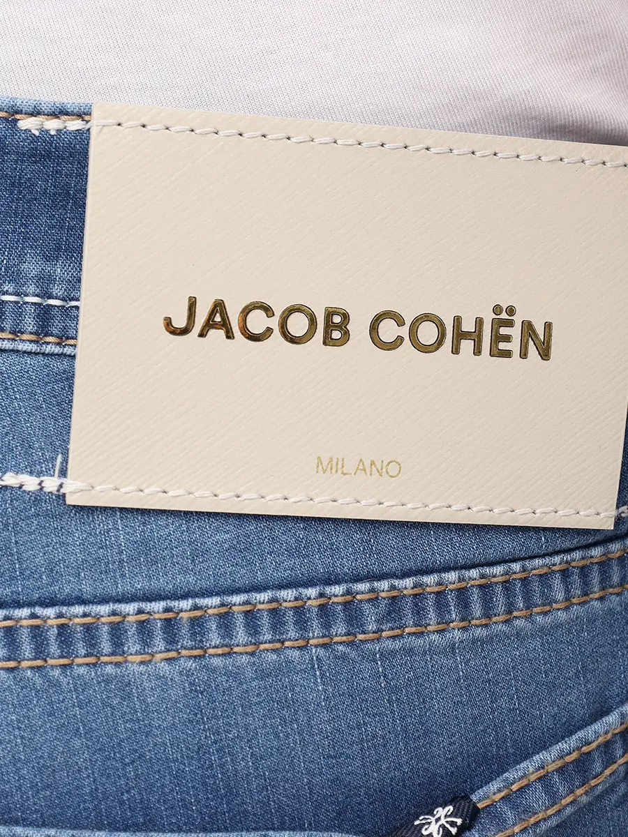 Джинсы Slim Fit хлопковые JACOB COHEN BARD FAST JUM_QE009 034 S3735 V1 200D Синий  Фото 6