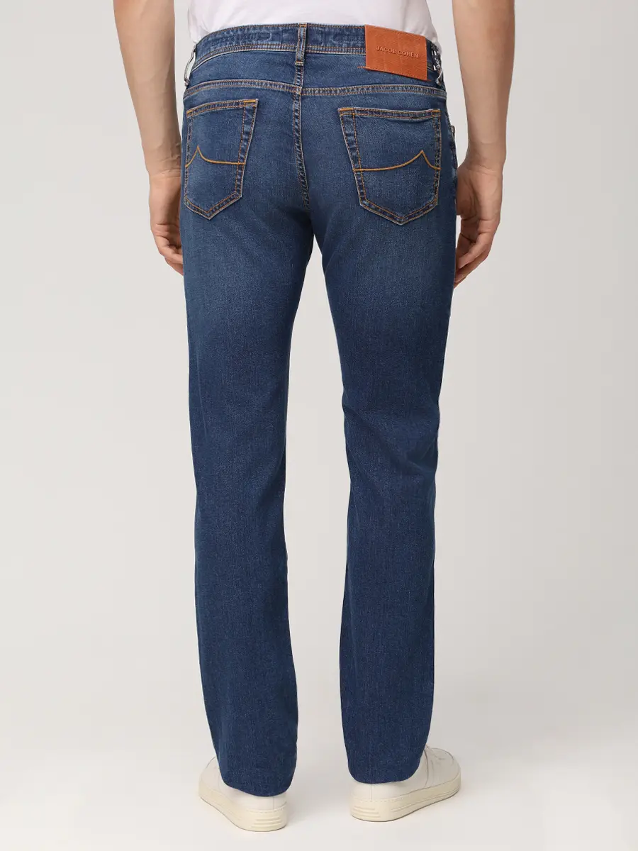 Джинсы Slim Fit хлопковые JACOB COHEN JUM_QM 004 073 S4324 V1 200D Синий  Фото 3