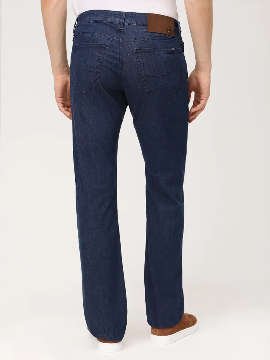 Джинсы Regular Fit хлопковые JACOB COHEN JUM_QE034 034 S3735 R2 100D Темно- Синий  Фото 3