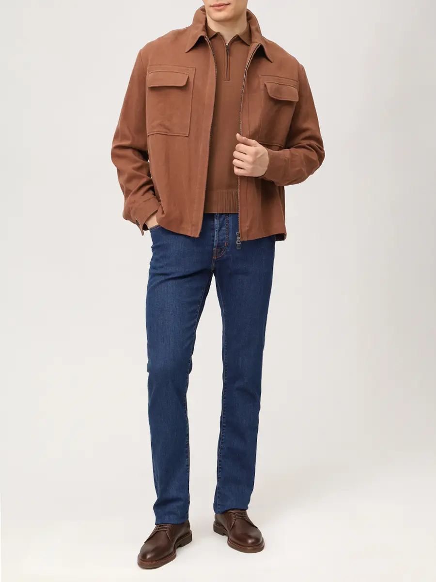 Джинсы Slim Fit хлопковые JACOB COHEN JUM_QE004 055 S3623 R2 100D Синий  Фото 2