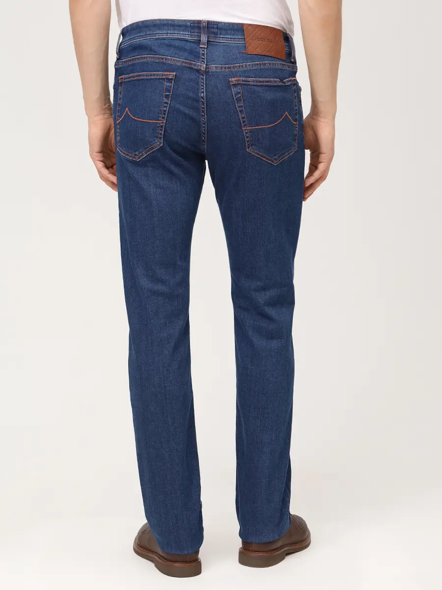 Джинсы Slim Fit хлопковые JACOB COHEN JUM_QE004 055 S3623 R2 100D Синий  Фото 3