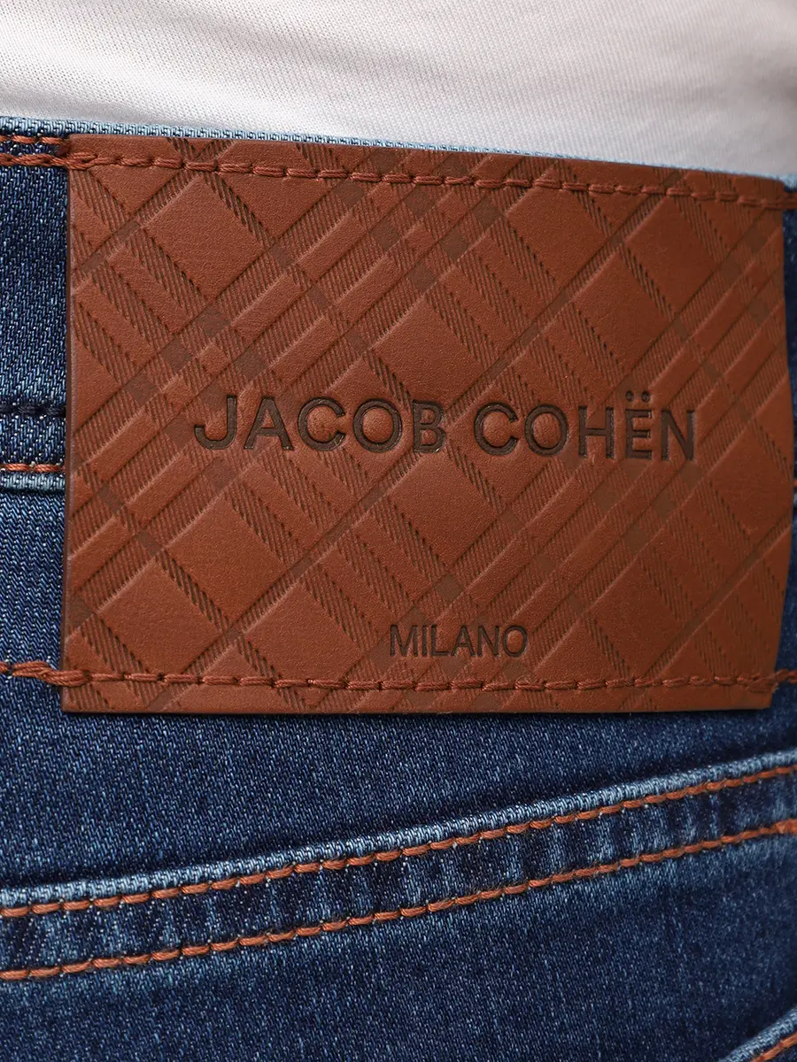 Джинсы Slim Fit хлопковые JACOB COHEN JUM_QE004 055 S3623 R2 100D Синий  Фото 6