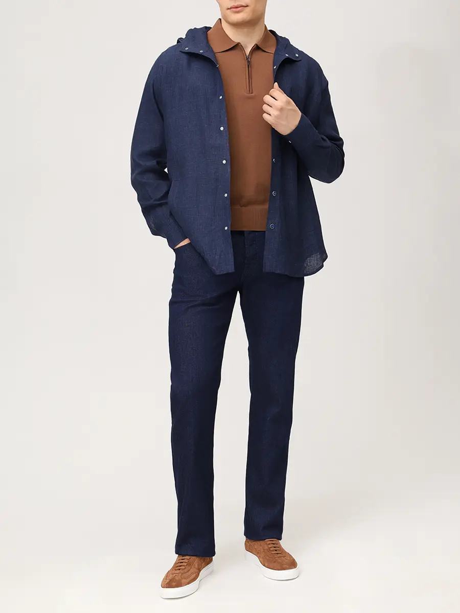 Джинсы Regular Fit хлопковые JACOB COHEN LUIS JUM_QE034 055 S3623 R1 100D Синий  Фото 2