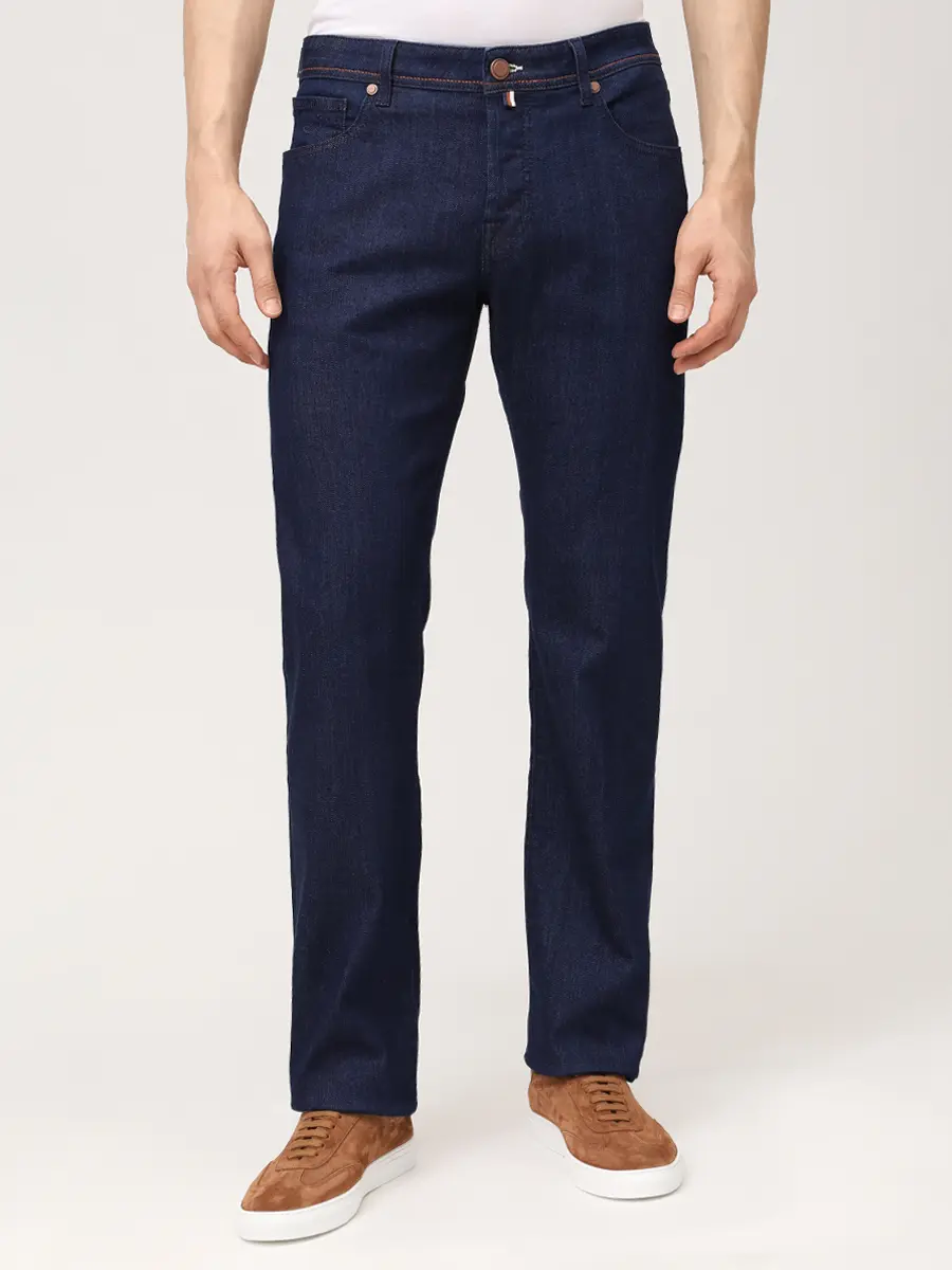 Джинсы Regular Fit хлопковые JACOB COHEN LUIS JUM_QE034 055 S3623 R1 100D Синий  Фото 4