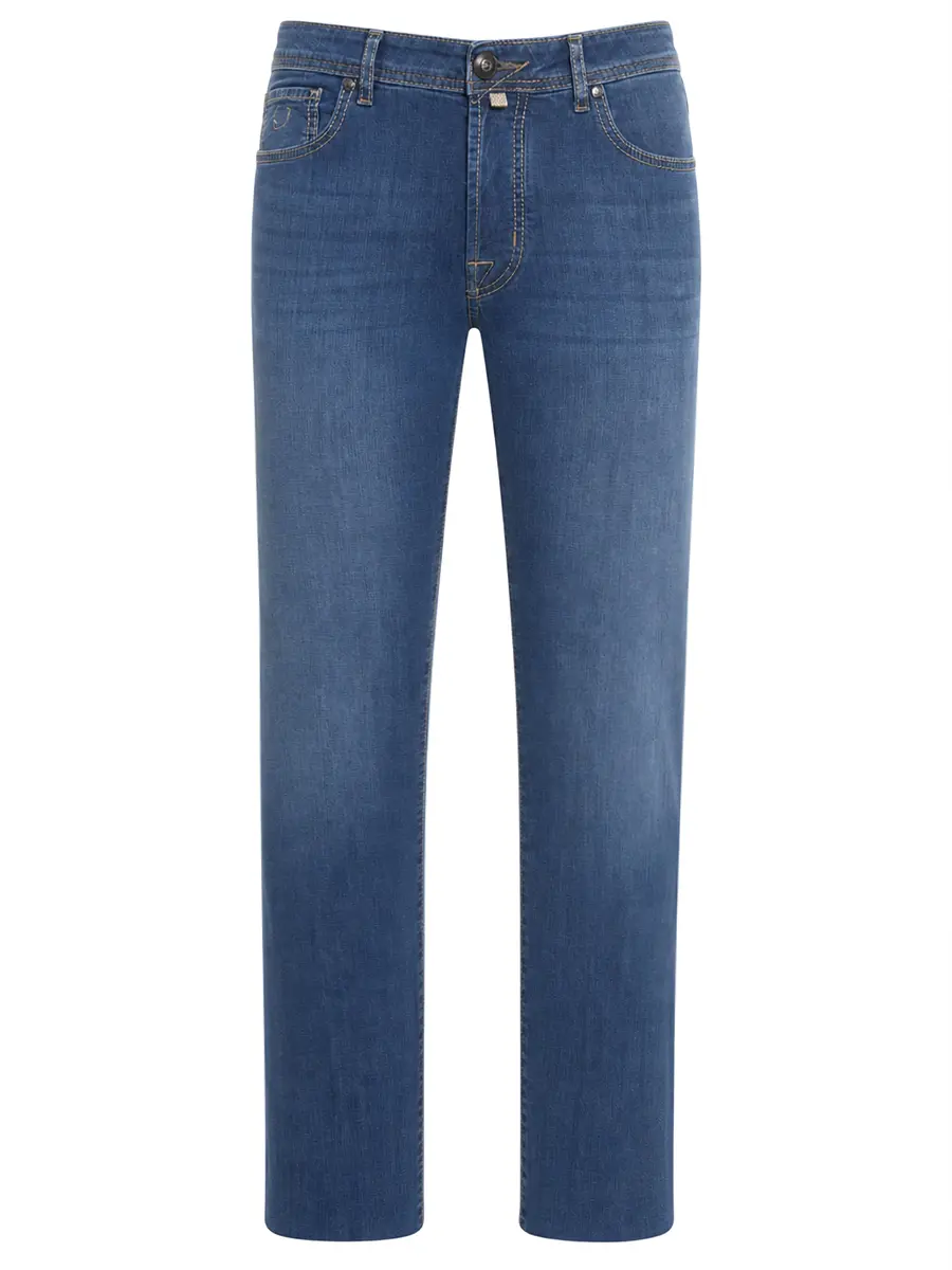 Джинсы Slim Fit хлопковые JACOB COHEN BARD JUM_QM004 059 S3735 V1 200D Синий 