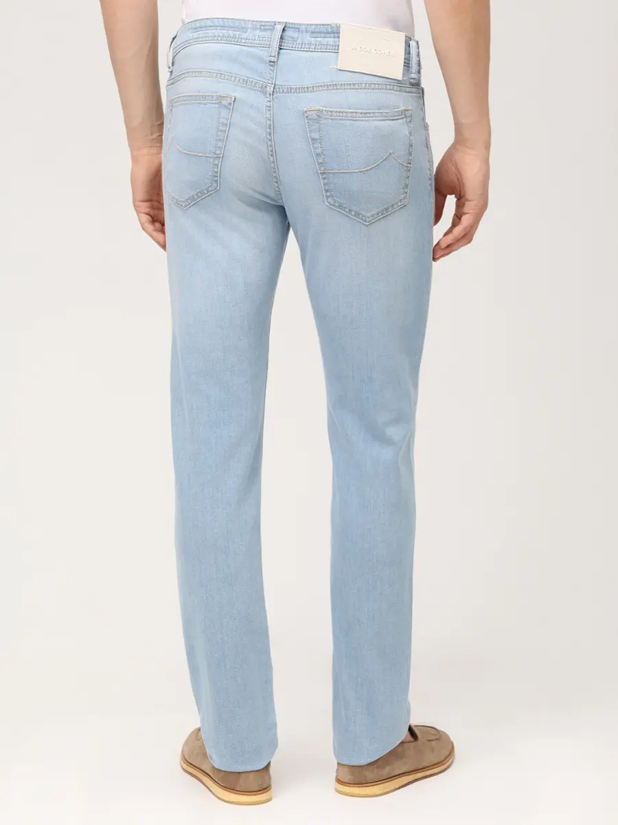 Джинсы Slim Fit хлопковые JACOB COHEN BARD JUM_QM 004 073 S4324 V2 300D Голубой  Фото 3