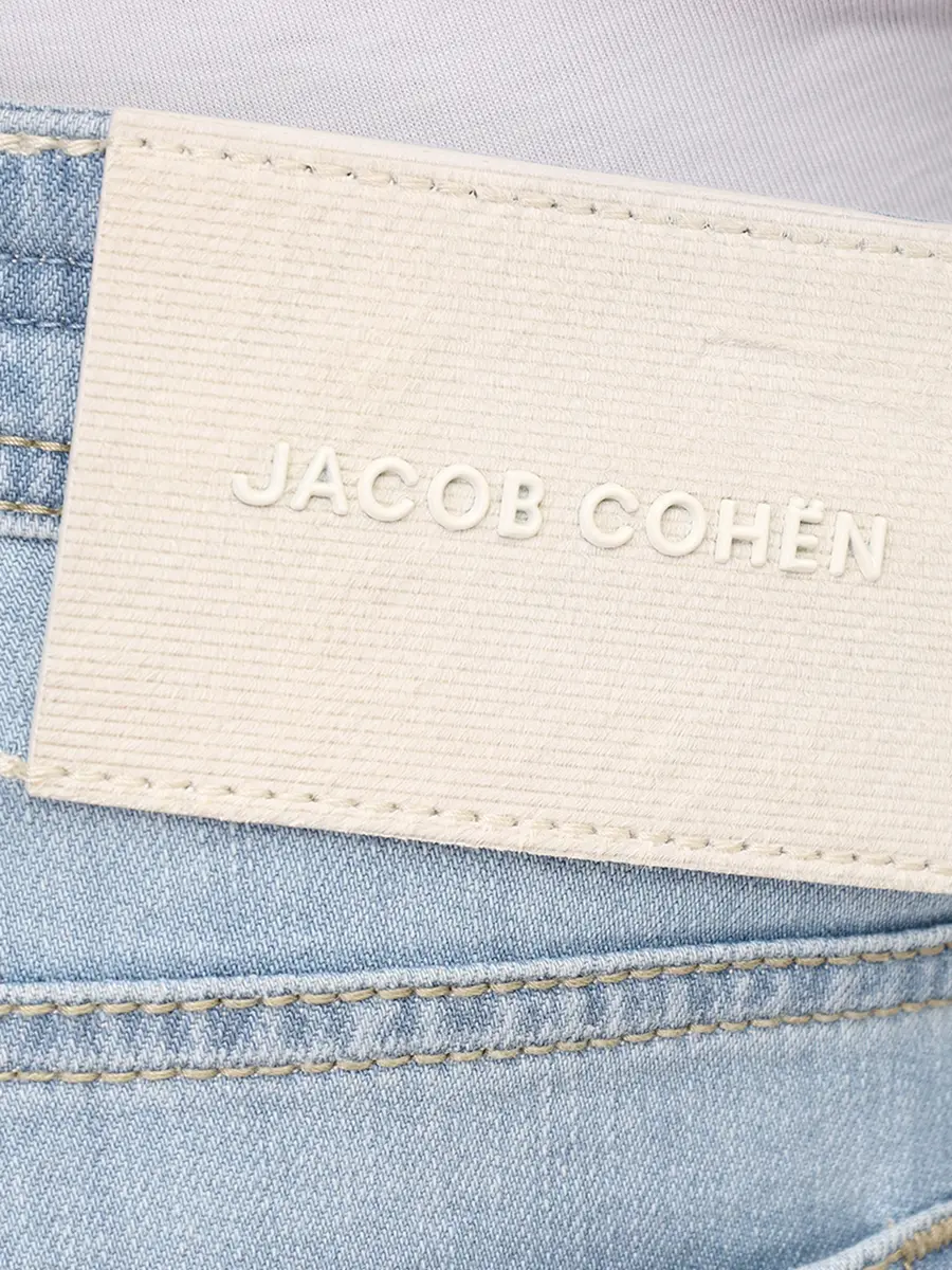 Джинсы Slim Fit хлопковые JACOB COHEN BARD JUM_QM 004 073 S4324 V2 300D Голубой  Фото 6