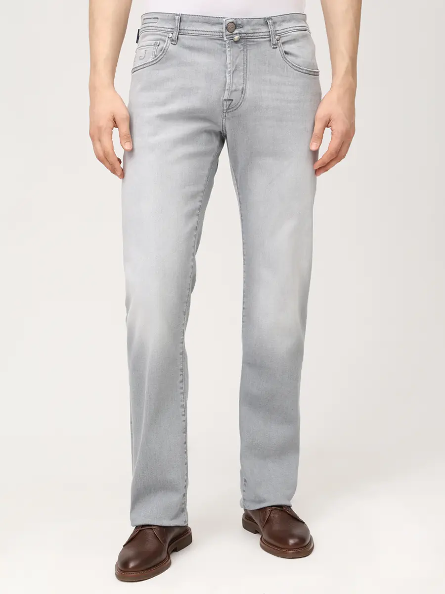 Джинсы Regular Fit хлопковые JACOB COHEN LUIS JUM_QE034 030 S3618 V2 900D Серый  Фото 4