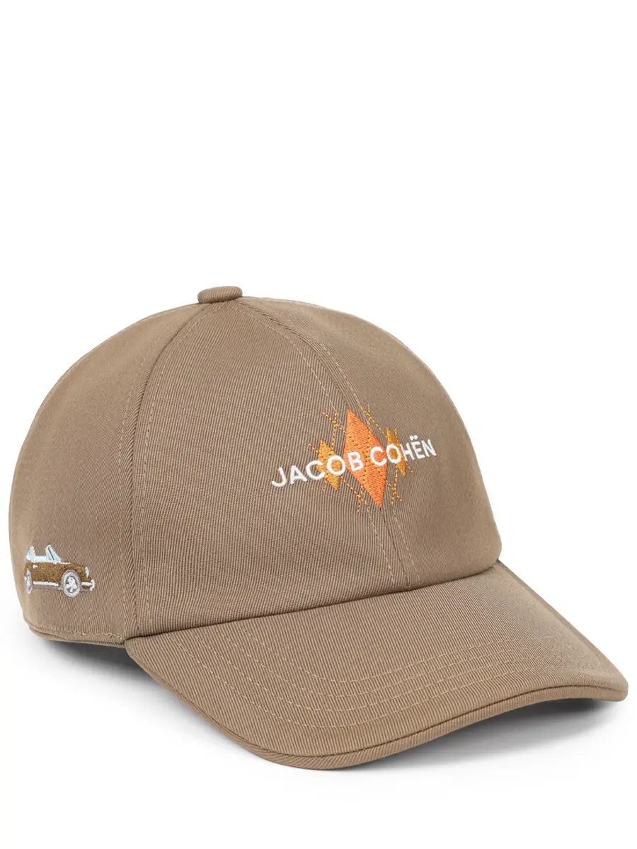 Бейсболка с логотипом JACOB COHEN JUE_A0065 002 T937A RW D77 Коричневый 