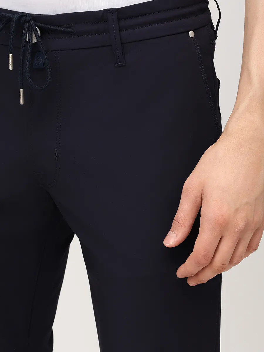 Брюки однотонные JACOB COHEN PHARREL ACTIVE JUM_QW012 001 S4024 RW Y78 Темно- Синий  Фото 5