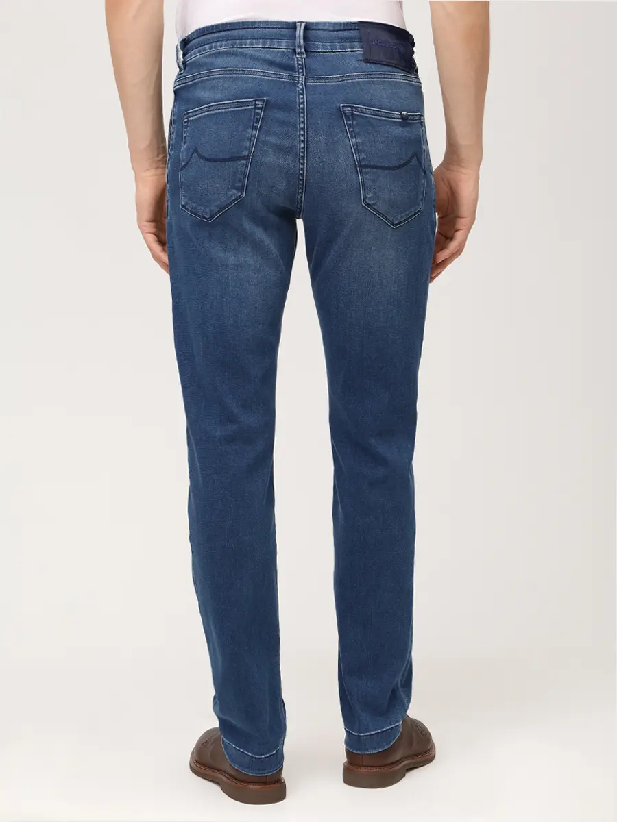 Джинсы Slim Fit хлопковые JACOB COHEN JUM_QE012 030 P0019 V1 100D Синий  Фото 3