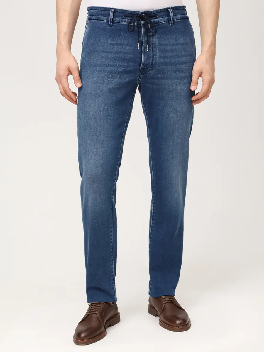 Джинсы Slim Fit хлопковые JACOB COHEN JUM_QE012 030 P0019 V1 100D Синий  Фото 4