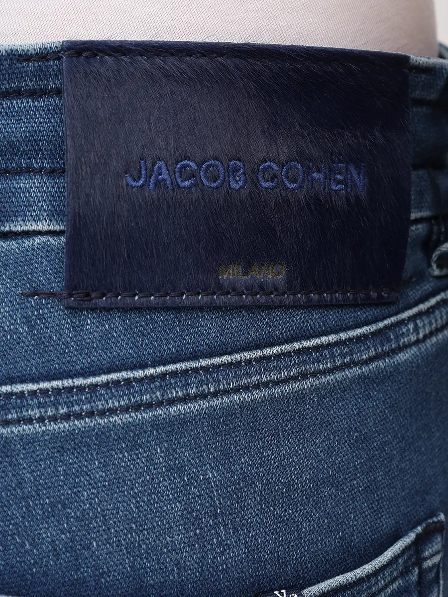 Джинсы Slim Fit хлопковые JACOB COHEN JUM_QE012 030 P0019 V1 100D Синий  Фото 6