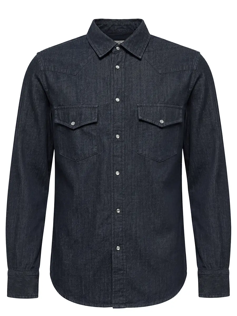 Рубашка Regular Fit джинсовая JACOB COHEN JUM_C0002 017 T9734 R2 100D Темно- Синий 