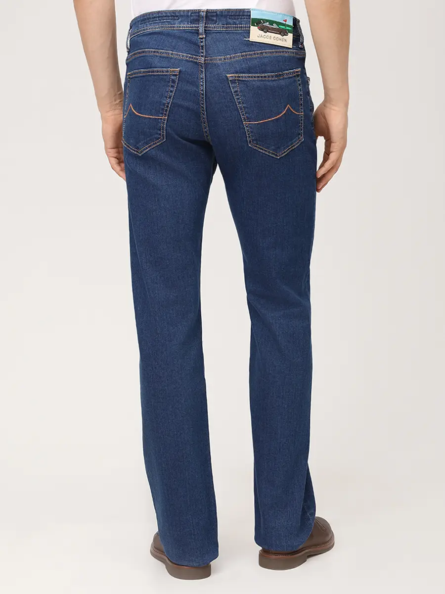 Джинсы Regular Fit хлопковые JACOB COHEN LUIS JUE_QM034 077 S3623 R2 100D Синий  Фото 3