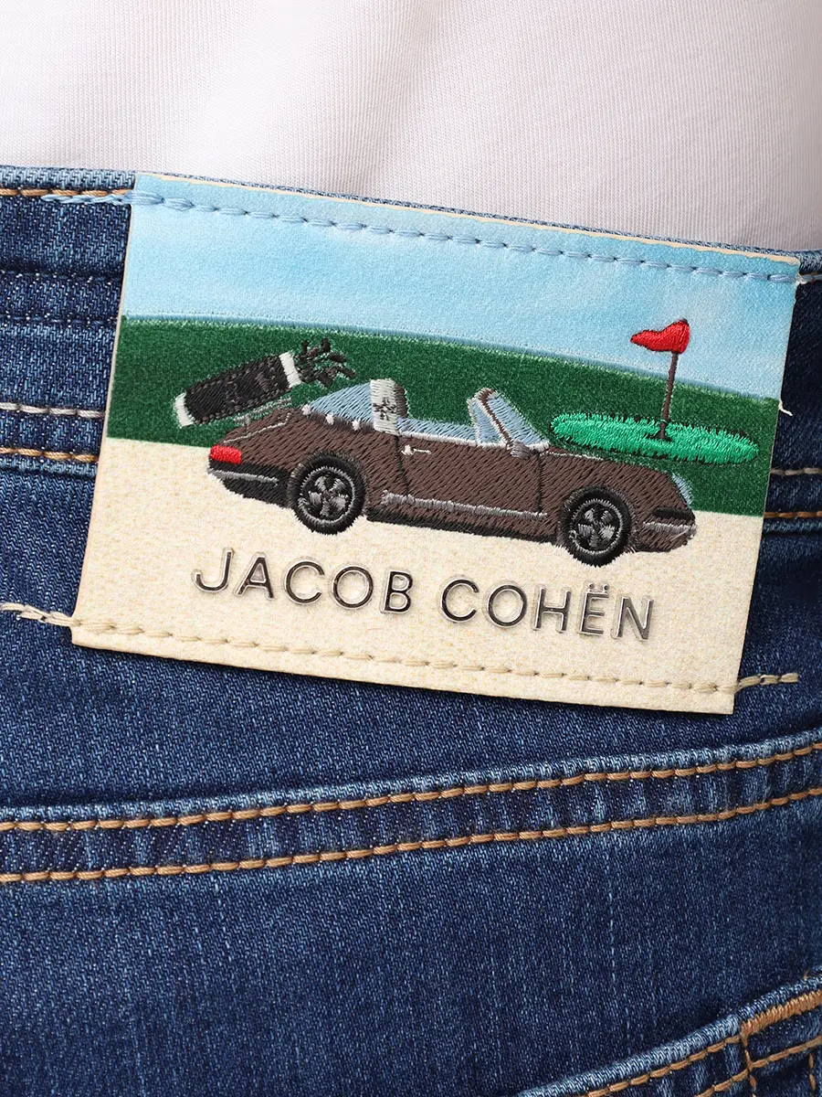 Джинсы Regular Fit хлопковые JACOB COHEN LUIS JUE_QM034 077 S3623 R2 100D Синий  Фото 5