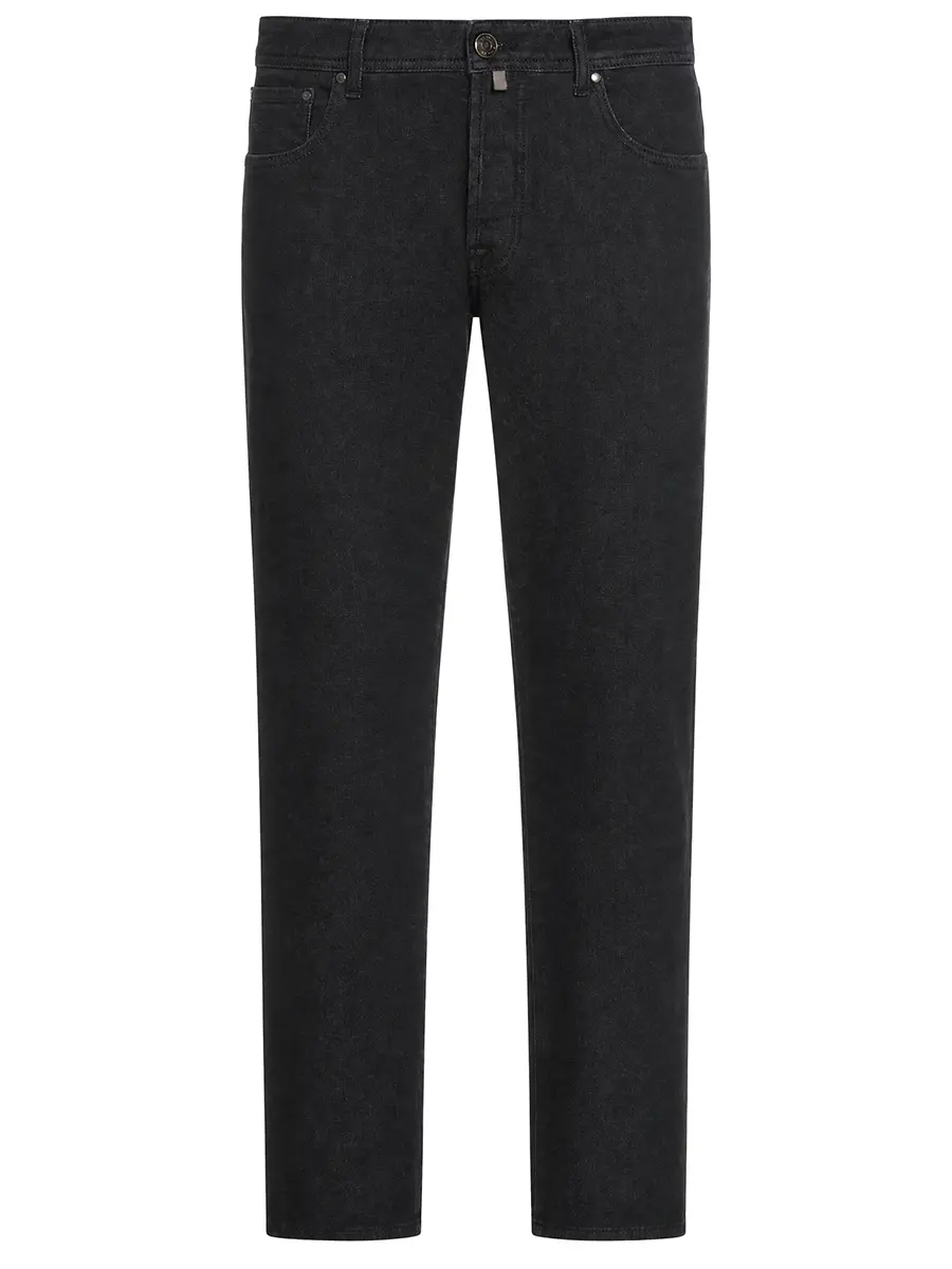 Джинсы Slim Fit хлопковые JACOB COHEN BARD JUM_QE004 053 S4126 R2 500D Черный 