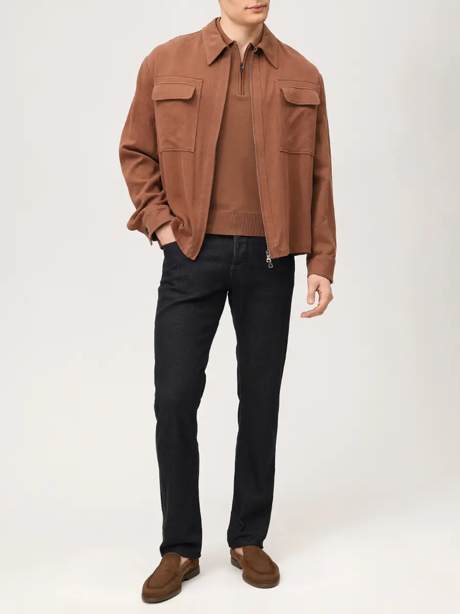 Джинсы Slim Fit хлопковые JACOB COHEN BARD JUM_QE004 053 S4126 R2 500D Черный  Фото 2