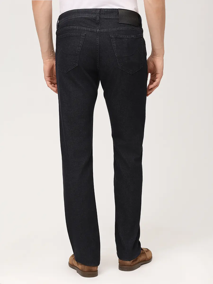 Джинсы Slim Fit хлопковые JACOB COHEN BARD JUM_QE004 053 S4126 R2 500D Черный  Фото 3