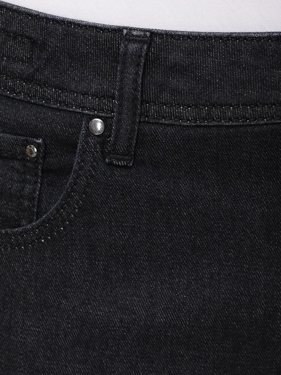Джинсы Slim Fit хлопковые JACOB COHEN BARD JUM_QE004 053 S4126 R2 500D Черный  Фото 5