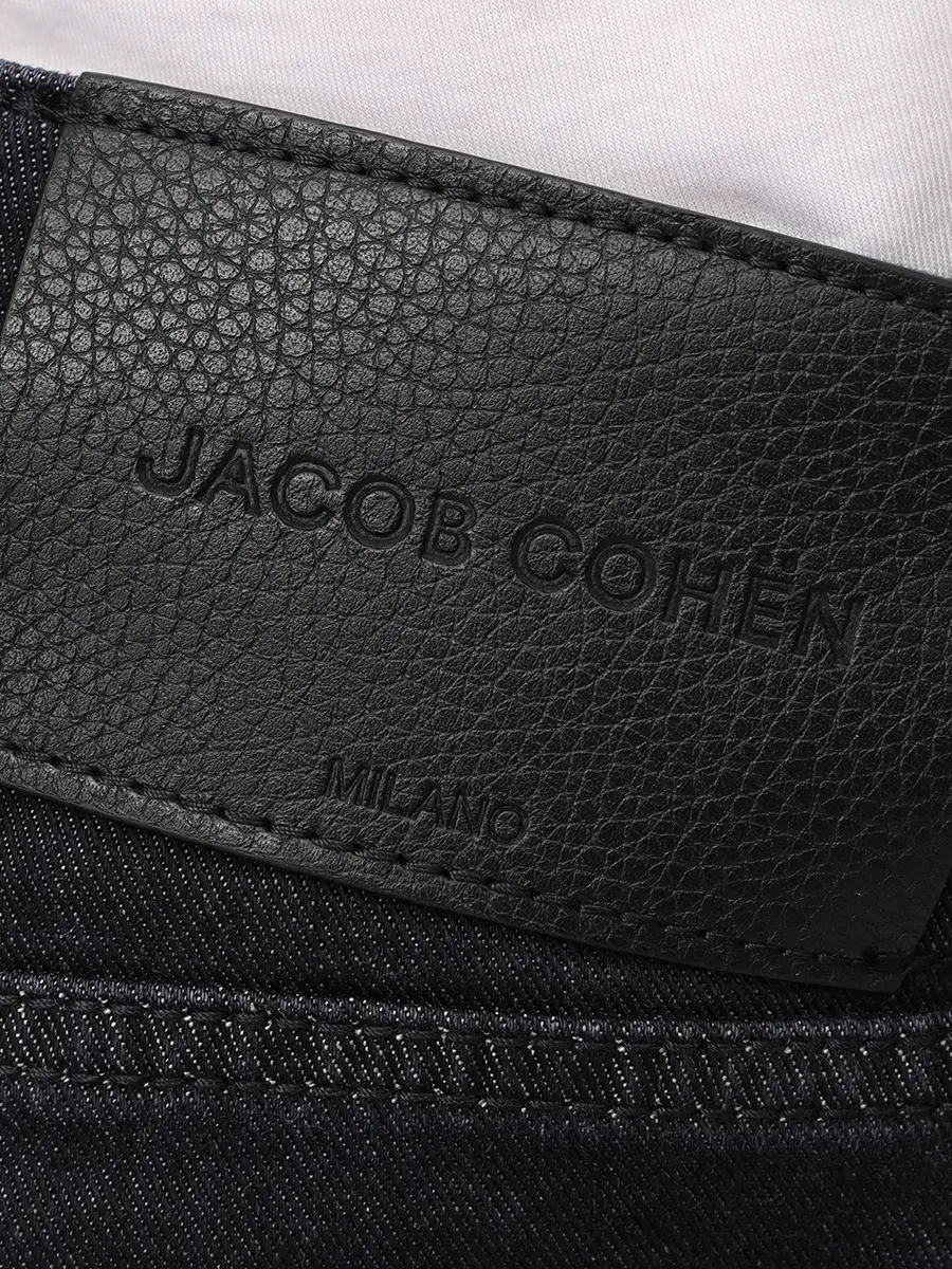Джинсы Slim Fit хлопковые JACOB COHEN BARD JUM_QE004 053 S4126 R2 500D Черный  Фото 6