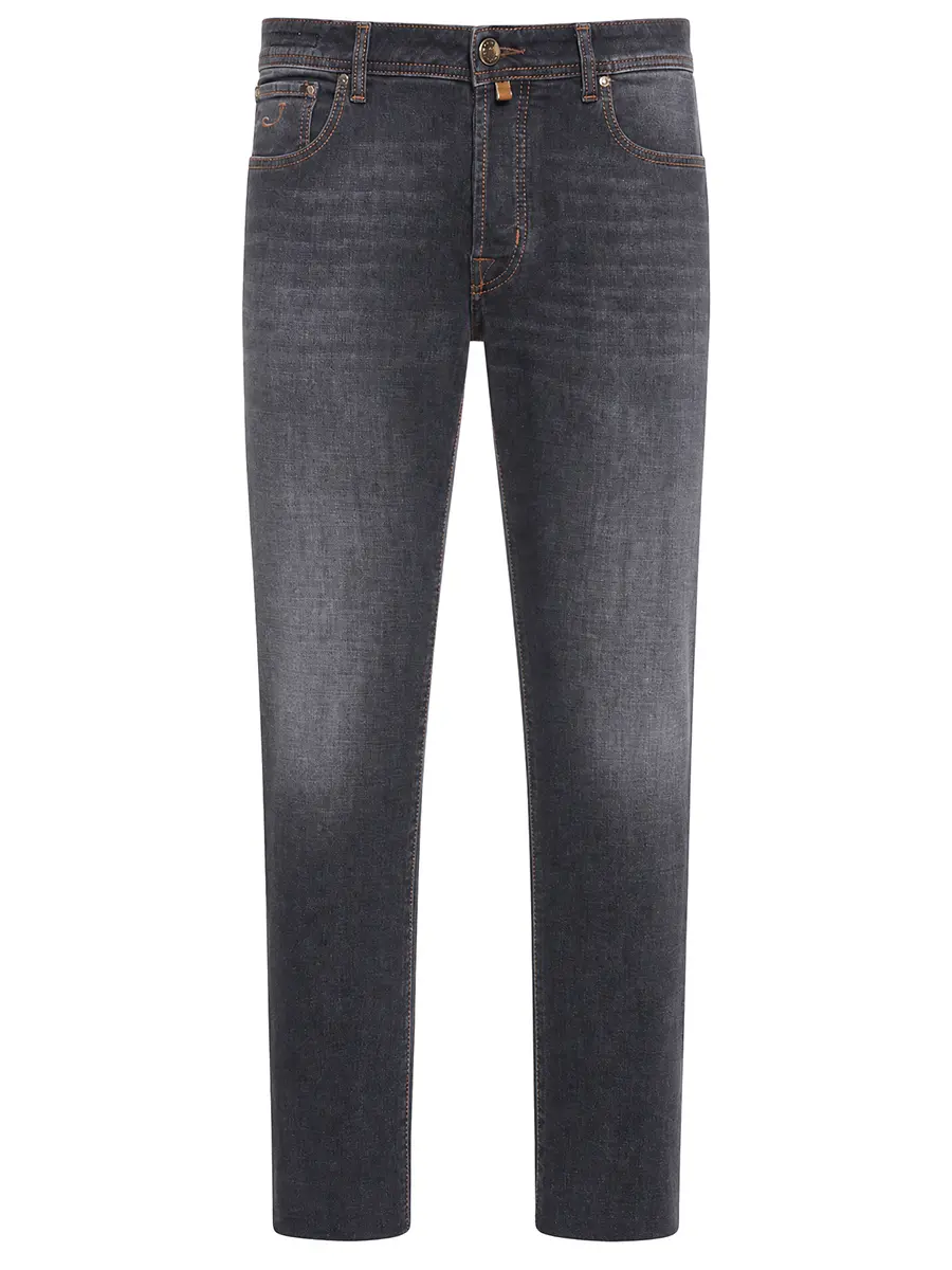 Джинсы Slim Fit хлопковые JACOB COHEN BARD JUM_QE004 053 S4126 V1 600D Темно- Серый 
