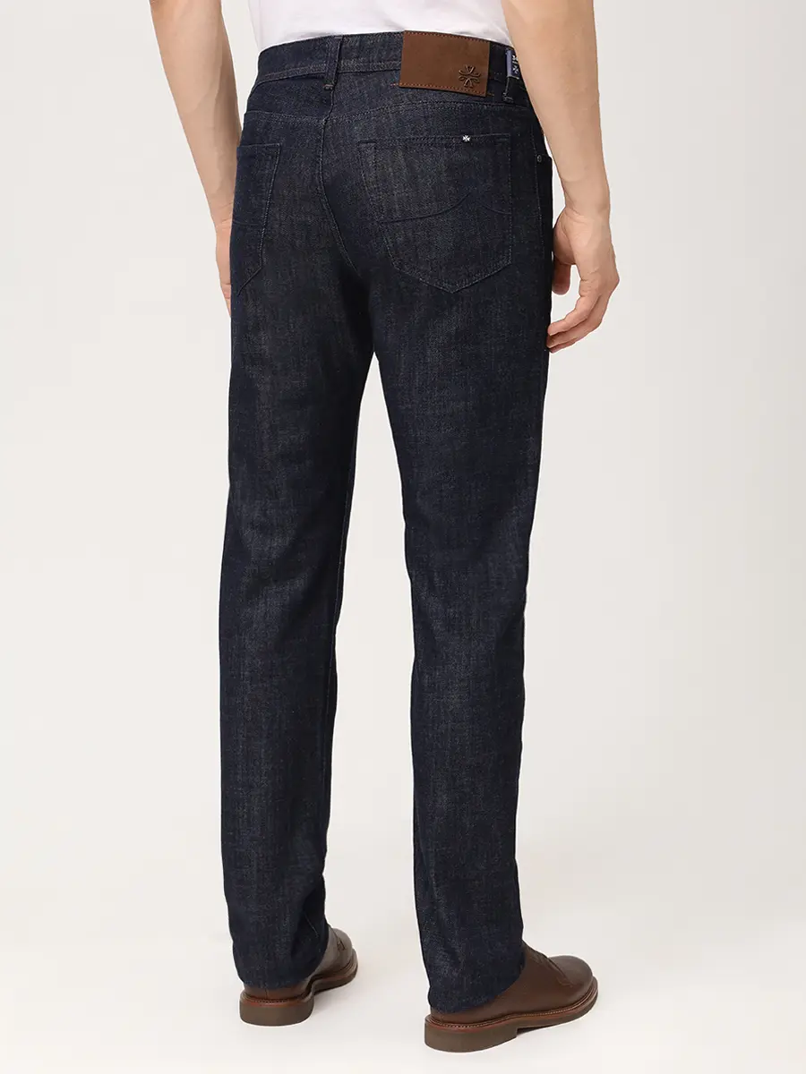 Джинсы Slim Fit хлопковые JACOB COHEN BARD JUM_QE004 034 S3736 R1 100D Темно- Синий  Фото 3