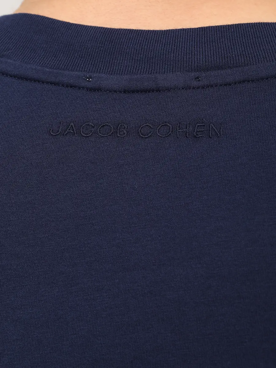 Футболка хлопковая JACOB COHEN JUR_4R002 003 M4530 L1 Y73 Темно- Синий  Фото 6