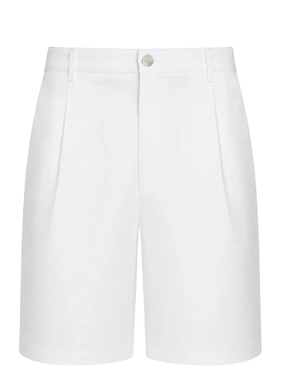 Шорты Relaxed Fit хлопковые BOSS 50557421/100 Белый 