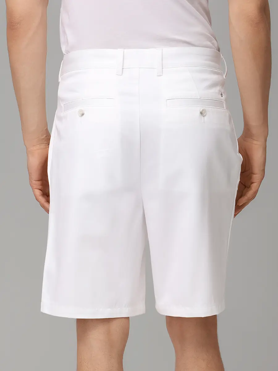Шорты Relaxed Fit хлопковые BOSS 50557421/100 Белый  Фото 3