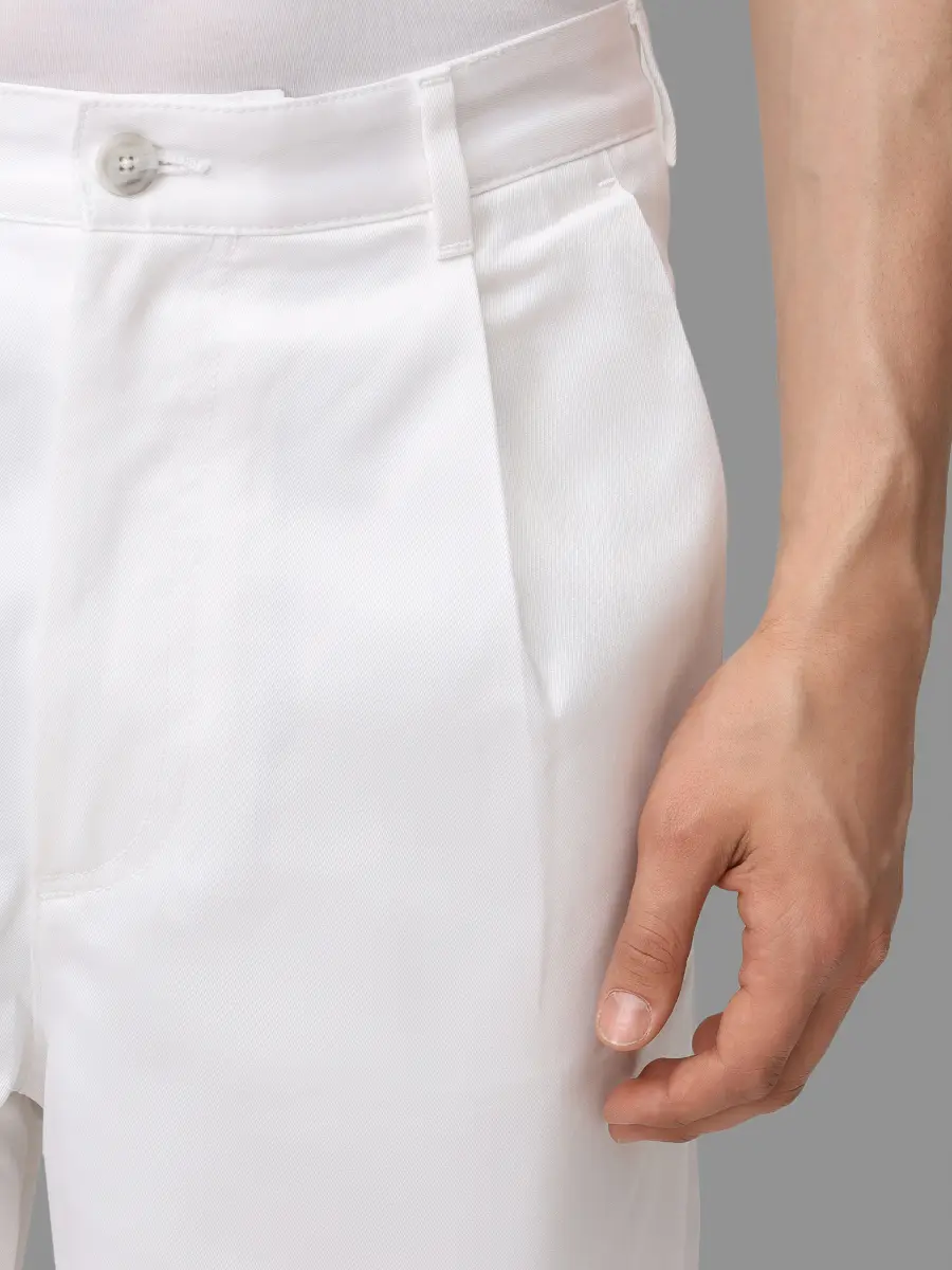 Шорты Relaxed Fit хлопковые BOSS 50557421/100 Белый  Фото 5