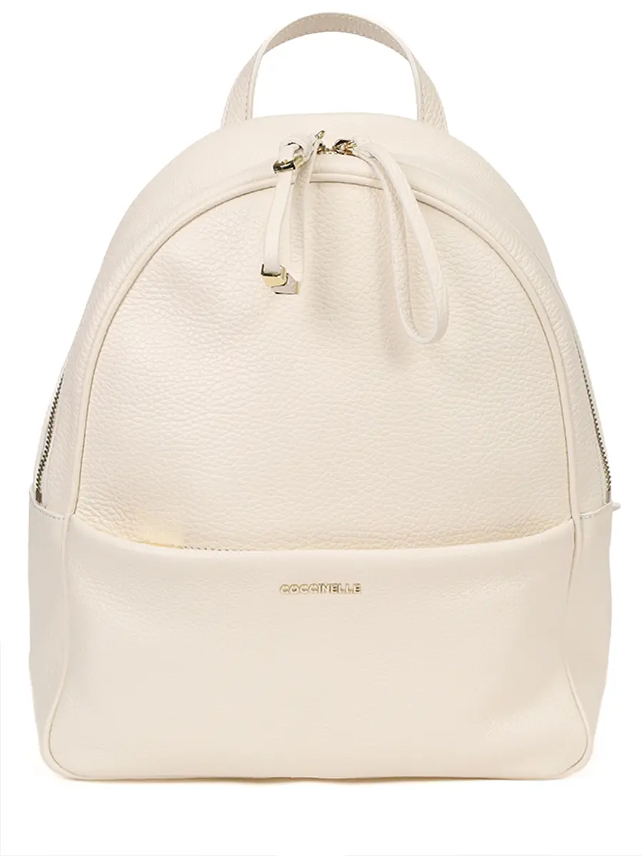 Рюкзак кожаный COCCINELLE E1 U45 14 02 01 N17 M Кремовый 