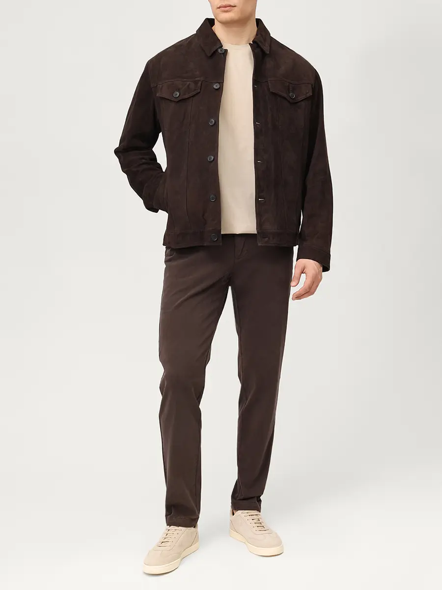 Футболка Slim Fit хлопковая BOSS 50468395/286 Бежевый  Фото 2