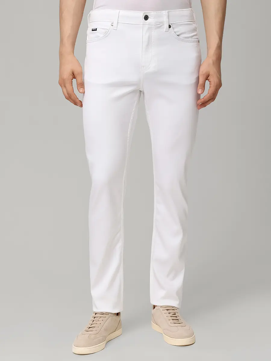 Джинсы Slim Fit BOSS 50550942/100 Белый  Фото 4