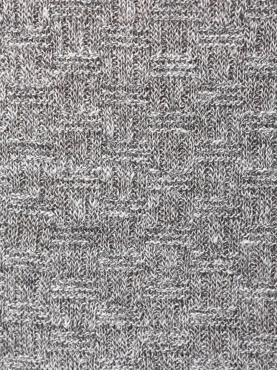 Футболка из хлопка и льна GRAN SASSO 57169/18668/070 Серый  Фото 6
