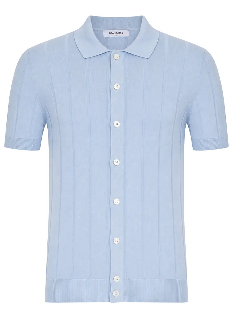 Рубашка хлопковая GRAN SASSO 57143/20634/502 Голубой 