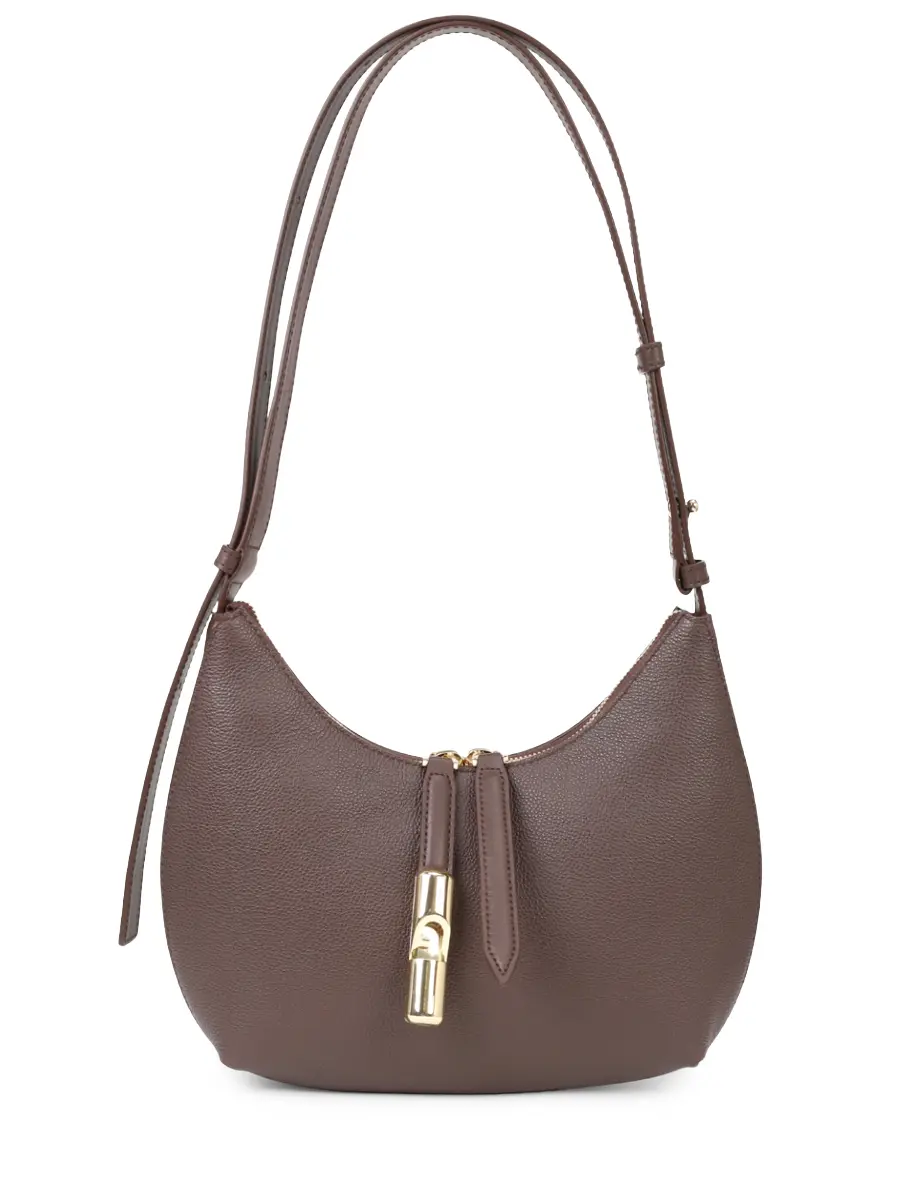 Сумка кожаная Goccia FURLA WB01500_BX3353_1_007 Коричневый 