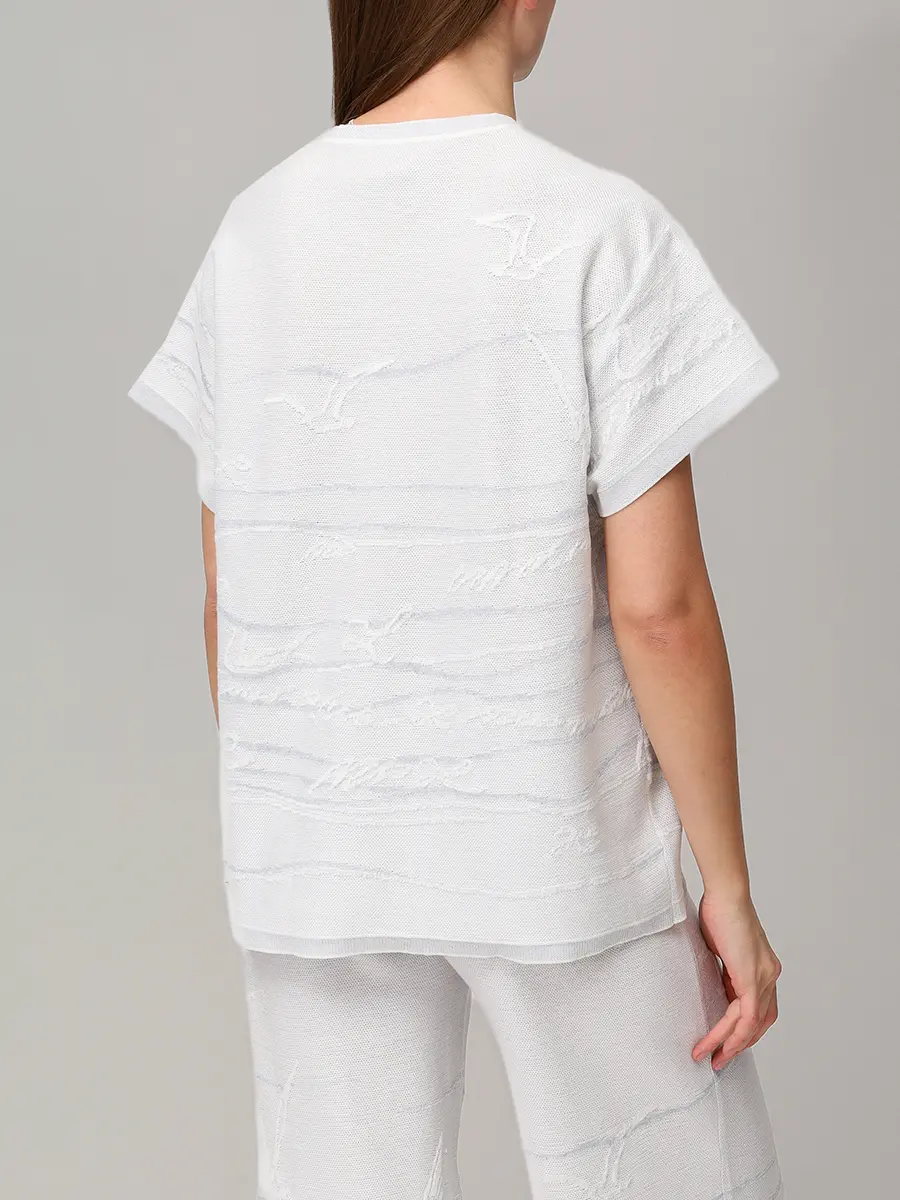 Футболка хлопковая AND THE BRAND S26-TS015-1404-104 Голубой  Фото 3