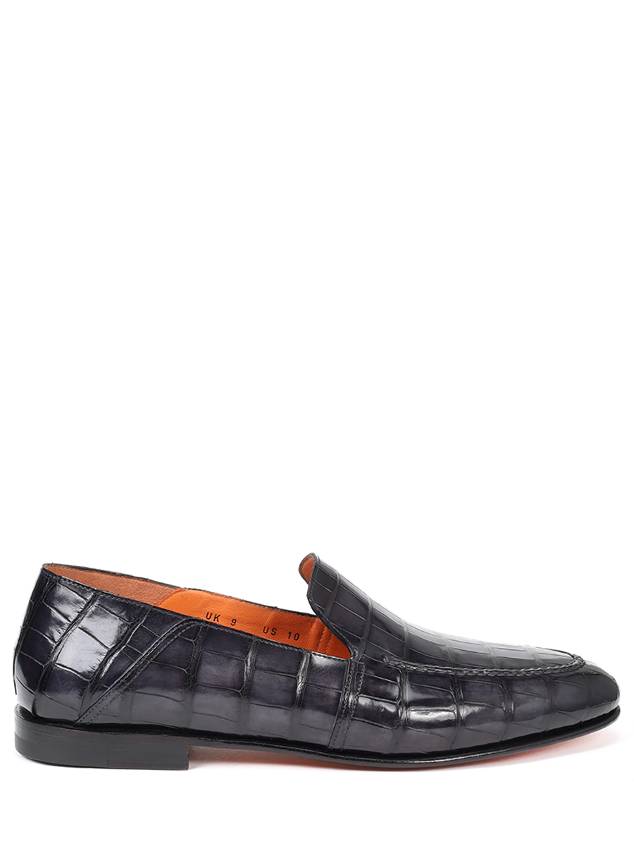 Лоферы из кожи аллигатора SANTONI
