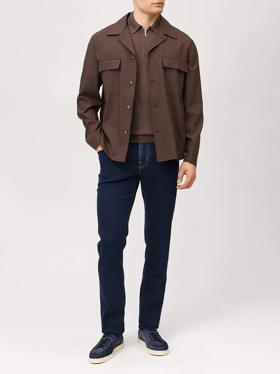 Джинсы Slim Fit хлопковые JACOB COHEN BARD FAST JUM_QM009 053 P3621 R2 100D Синий  Фото 2