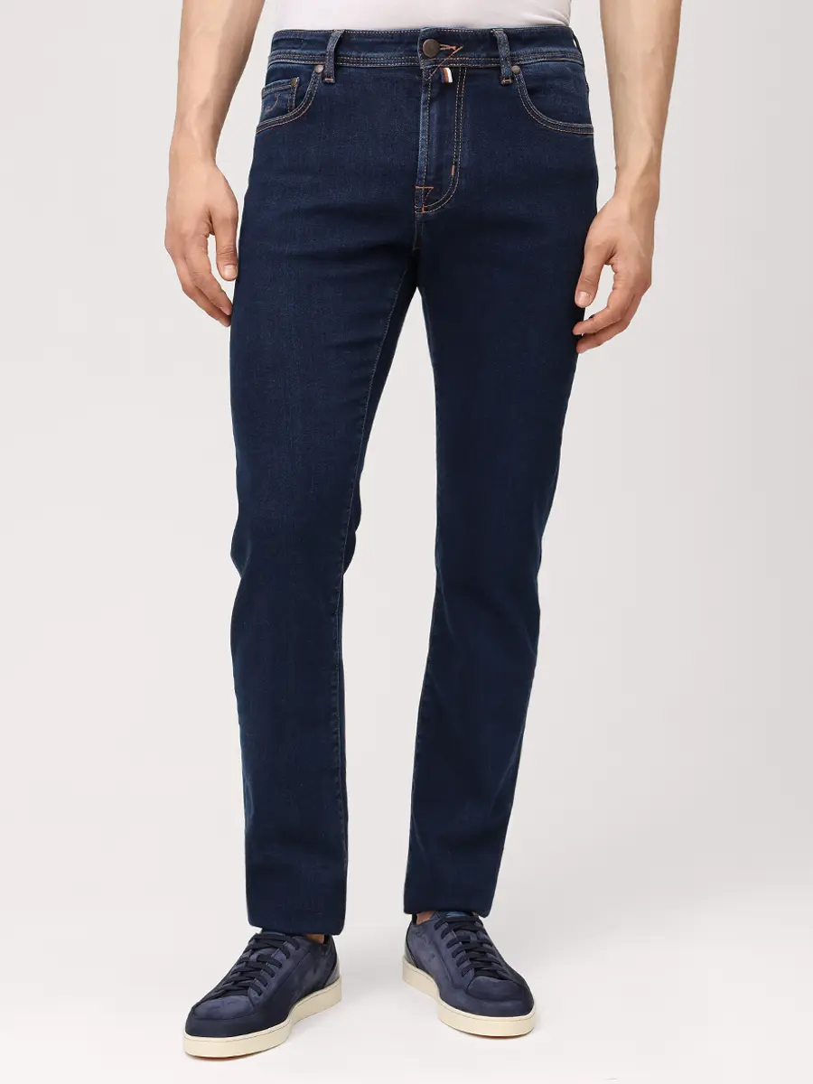 Джинсы Slim Fit хлопковые JACOB COHEN BARD FAST JUM_QM009 053 P3621 R2 100D Синий  Фото 4