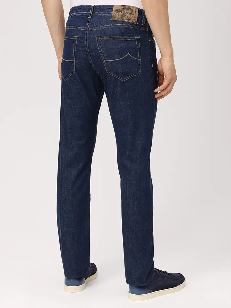 Джинсы Slim Fit хлопковые JACOB COHEN BARD JUM_QM004 059 S3735 R2 100D Темно- Синий  Фото 3