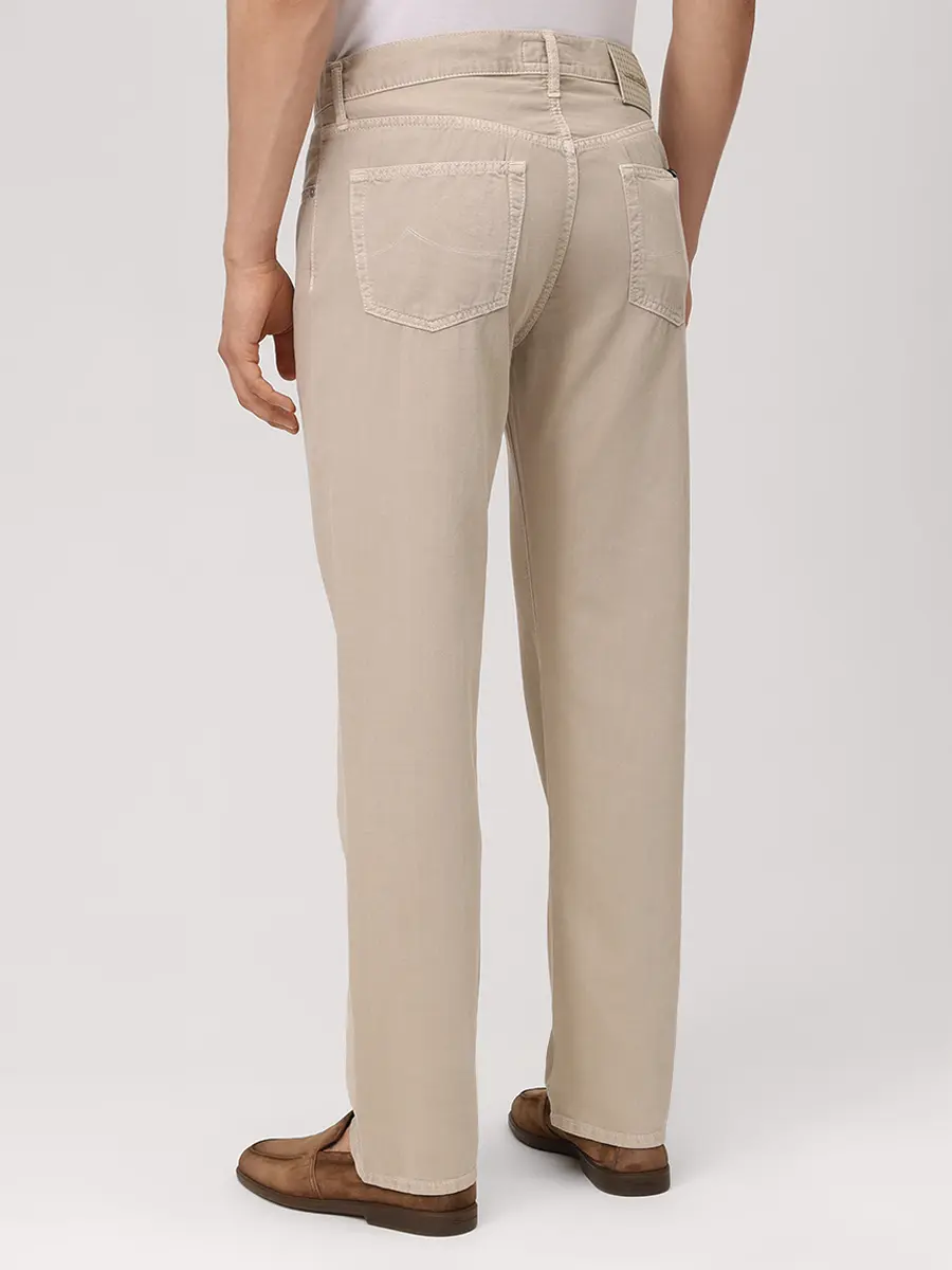 Джинсы Regular Fit хлопковые JACOB COHEN EDO JUM_QE031 036 T864A TN C99 Бежевый  Фото 3