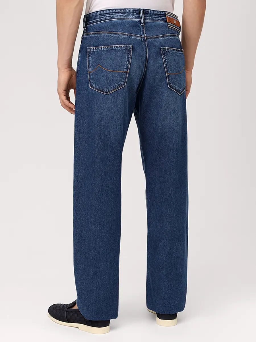 Джинсы Regular Fit хлопковые JACOB COHEN CHRIS JUM_QM35 039 T811A V1 100D Синий  Фото 3